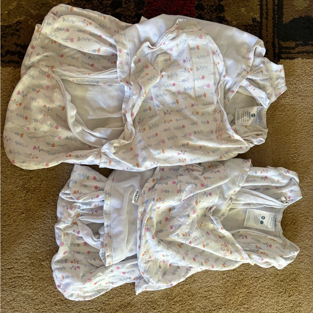 Halo White Floral Kids Sleep Sacks